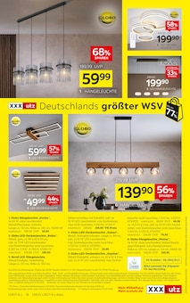 LED-Lampe im XXXLutz Möbelhäuser Prospekt "Deutschlands größter WSV" mit 16 Seiten (Wuppertal)