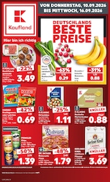 Kaufland Prospekt für Beelitz mit 66 Seiten Kaufland Prospekt für Beelitz: "Hier bin ich richtig", 66 Seiten, 10.09.2026 - 16.09.2026