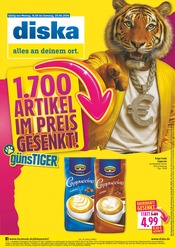 diska Discounter Prospekt der aktuellen Woche mit 16 Seiten, gültig von 15.06.2026 bis 20.06.2026, in Pommersfelden und Umgebung Aktueller diska Discounter Prospekt in Pommersfelden und Umgebung, "alles an deinem ort." mit 16 Seiten, 15.06.2026 - 20.06.2026