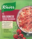 Fix Bolognese Typisch Italienisch! oder Fix Natürlich lecker! Chili con Carne bei REWE im Radeburg Prospekt für 0,49 €