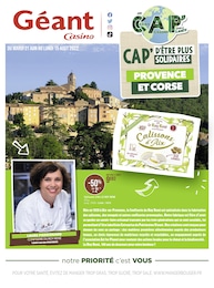 Catalogue Géant Casino à Les Baumettes, avec 21 pages Prospectus Géant Casino à Les Baumettes, "CAP' d'être plus solidaires : Provence et Corse", 21 pages, 21/06/2022 - 15/08/2022