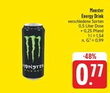 EDEKA Lohr - Monster Energy Drink Angebot im Prospekt Monster Energy Drink bei EDEKA im Lohr Prospekt für 0,77 €