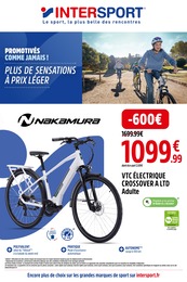 Offre Vélo Électrique dans le catalogue Intersport du moment à la page 1