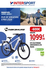 Vélo Angebote im Prospekt "PLUS DE SENSATIONS À PRIX LÉGER" von Intersport auf Seite 1