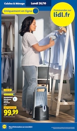 Prix et réduction Electroménager Linge dans le prospectus Lidl en cours Offre Electroménager Linge dans le catalogue Lidl du moment à la page 50