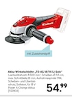 Akku-Winkelschleifer „TE-AG 18/115 Li-Solo“ von Einhell im aktuellen Hellweg Prospekt