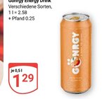 Aktuelle Energydrink Angebote bei GLOBUS in Bad Homburg (Höhe) Aktuelles Gongy Energy Drink Angebot bei GLOBUS in Bad Homburg (Höhe) ab 1,29 €