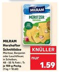 Herzhafter Schnittkäse von MILRAM im aktuellen Kaufland Prospekt für 1,59 €