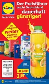 Saft im Lidl Prospekt "Der Preisführer macht Deutschland dauerhaft günstiger!" mit 26 Seiten (Osnabrück)