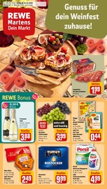 REWE Supermarkt Prospekt der aktuellen Woche mit 32 Seiten, gültig von 12.10.2026 bis 17.10.2026, in Grimmen und Umgebung Aktueller REWE Supermarkt Prospekt in Grimmen und Umgebung, "Dein Markt" mit 32 Seiten, 12.10.2026 - 17.10.2026