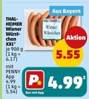 Wiener Würstchen XXL von Thalheimer im aktuellen Penny Prospekt für 4,99 €