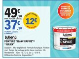 Peinture "blanc rapide" - JULIEN en promo chez E.Leclerc Peinture "blanc rapide" - JULIEN dans le catalogue E.Leclerc