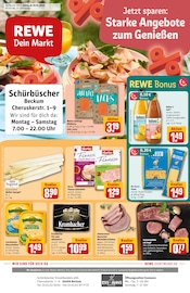 Schinken im REWE Prospekt in Beckum Aktueller REWE Prospekt mit Schinken, "Dein Markt", Seite 1