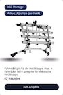Fahrradträger für 931,00 € bei Volkswagen im Angebot Fahrradträger im aktuellen Volkswagen Prospekt
