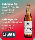 Pils Angebote von Radeberger bei Getränke Ellerkamp Ahaus für 15,99 €