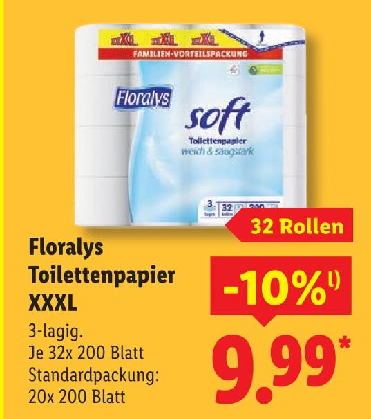 Toilettenpapier XXXL