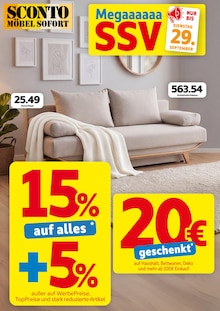Aktueller Sconto SB Prospekt (Osthausen-Wülfershausen, 1 Seite zum blättern Sconto SB Prospekt Mega SSV mit 1 Seite