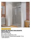 Porte de douche coulissante industrielle en promo chez Brico Cash Saint-Étienne