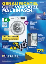 Waschmaschine Angebot im aktuellen EURONICS Prospekt auf Seite 1