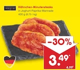 Hähnchen-Minutensteaks im Angebot bei Netto Marken-Discount in Rheine Hähnchen-Minutensteaks Angebote von Metzgerfrisch bei Netto Marken-Discount Rheine für 3,49 €