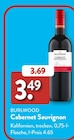 Cabernet Sauvignon von Burlwood im aktuellen ALDI SÜD Prospekt für 3,49 €