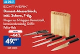Damast-Messerblock, inkl. Schere, 7-tlg. von ECHTWERK für 49,99 € bei ALDI Nord im Angebot Damast-Messerblock, inkl. Schere, 7-tlg. von ECHTWERK im aktuellen ALDI Nord Prospekt
