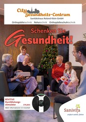 Aktueller Sanitätshaus Roland Klein GmbH Sanitätshaus Prospekt in Drochtersen und Umgebung, "Schenken Sie Gesundheit!" mit 6 Seiten, 13.11.2024 - 31.01.2025