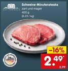 Aktuelles Schweine-Minutensteaks Angebot bei Netto Marken-Discount in Fürth ab 2,49 €