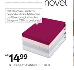 Jersey-Spannbetttuch „Florenz“ von Novel im aktuellen XXXLutz Möbelhäuser Prospekt für 14,99 €