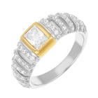 Bague en or jaune et argent rhodié oxydes de zirconium à E.Leclerc dans Buzenval Bague en or jaune et argent rhodié oxydes de zirconium à E.Leclerc dans Buzenval