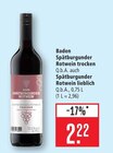Baden Spätburgunder Rotwein trocken Angebote bei Marktkauf Lörrach für 2,22 €