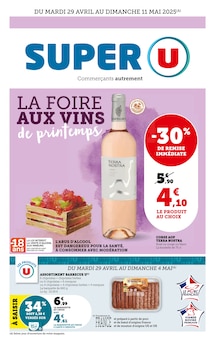 Prospectus Super U en cours, "LA FOIRE AUX VINS de printemps", page 1 sur 48