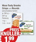 Tasty Snacks Crisps und Rounds von Wasa für 1,99 € bei V-Markt im Angebot Tasty Snacks Crisps und Rounds von Wasa im aktuellen V-Markt Prospekt