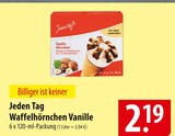 Jeden Tag Waffelhörnchen Vanille im Angebot bei famila Nordost in Stralsund Jeden Tag Waffelhörnchen Vanille Angebote bei famila Nordost Stralsund für 2,19 €