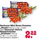 Mini Roma Tomaten im Angebot bei E center in Karlsruhe Mini Roma Tomaten Angebote von SanLucar bei E center Karlsruhe für 2,22 €