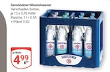 Mineralwasser Angebote von Gerolsteiner bei GLOBUS Erftstadt für 4,99 €