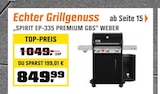 „SPIRIT EP-335 PREMIUM GBS“ Grill Angebot in Velburg „SPIRIT EP-335 PREMIUM GBS“ Grill im aktuellen Prospekt bei OBI in Velburg