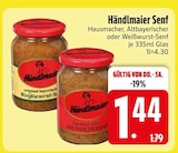 Hausmacher Senf Angebote von Händlmaier bei EDEKA Memmingen für 1,44 €
