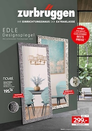 Möbel & Einrichtung Prospekt von Zurbrüggen Oldenburg Zurbrüggen Prospekt: "Edle Designspiegel!", 20 Seiten, 10.11.2023 - 31.03.2024