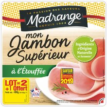 Mon jambon supérieur - Carrefour Market à Paris Mon jambon supérieur en promo chez Carrefour Market Paris à 5,46 €