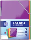 Lot de 4 chemises A4 Color Life - OXFORD en promo à 3,49 € chez Intermarché Super Lot de 4 chemises A4 Color Life - OXFORD dans le catalogue Intermarché Super