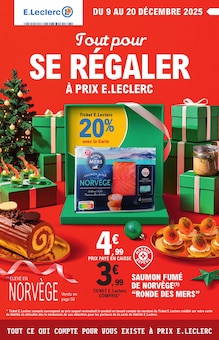Catalogue E.Leclerc de la semaine "Tout pour SE RÉGALER À PRIX E.LECLERC" avec 112 pages, valide du 09/12/2025 au 20/12/2025 pour Carrières-sous-Poissy et alentours Prospectus E.Leclerc de la semaine "Tout pour SE RÉGALER À PRIX E.LECLERC" avec 112 pages, valide du 09/12/2025 au 20/12/2025 pour Carrières-sous-Poissy et alentours