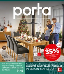 Möbel & Einrichtung Prospekt von porta Möbel porta Möbel Prospekt: BIS ZU 35% AUF MÖBEL UND TEPPICHE, 8 Seiten, 28.11.2022 - 03.12.2022