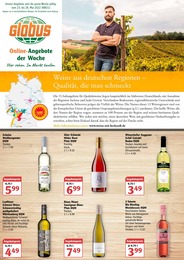 Supermärkte Prospekt von Globus Globus Prospekt: Weine aus deutschen Regionen - Qualität, die man schmeckt, 2 Seiten, 23.05.2022 - 28.05.2022