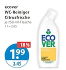 WC Reiniger im V-Markt Prospekt WC-Reiniger Citrusfrische von Ecover im aktuellen V-Markt Prospekt für 1,99 €