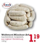 Weißwurst Münchner Art Angebote von Scheck-in Manufaktur bei E center Wiesbaden für 1,19 €