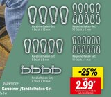 Karabinerhaken-Set im Angebot bei Lidl in Remscheid Karabinerhaken-Set Angebote von PARKSIDE bei Lidl Remscheid für 2,99 €