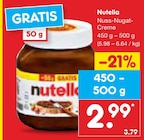 Nuss-Nugat-Creme Angebote von Nutella bei Netto Marken-Discount Lutherstadt Wittenberg für 2,99 €