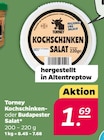 Kochschinken- oder Budapester Salat von Torney für 1,69 € bei Netto mit dem Scottie im Angebot Kochschinken- oder Budapester Salat von Torney im aktuellen Netto mit dem Scottie Prospekt