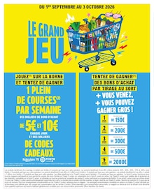 Catalogue de la semaine "LES PLEINS POUVOIRS D'ACHAT" avec 2 pages, valide du 15/09/2026 au 26/09/2026 pour Golbey et alentours Prospectus de la semaine "LES PLEINS POUVOIRS D'ACHAT" avec 2 pages, valide du 15/09/2026 au 26/09/2026 pour Golbey et alentours